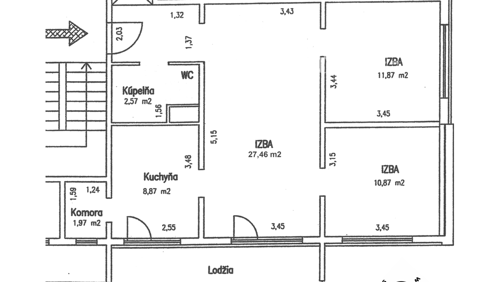Na prenájom: Praktický 3-izbový byt s balkónom v Rači – Jurkovičova ulica