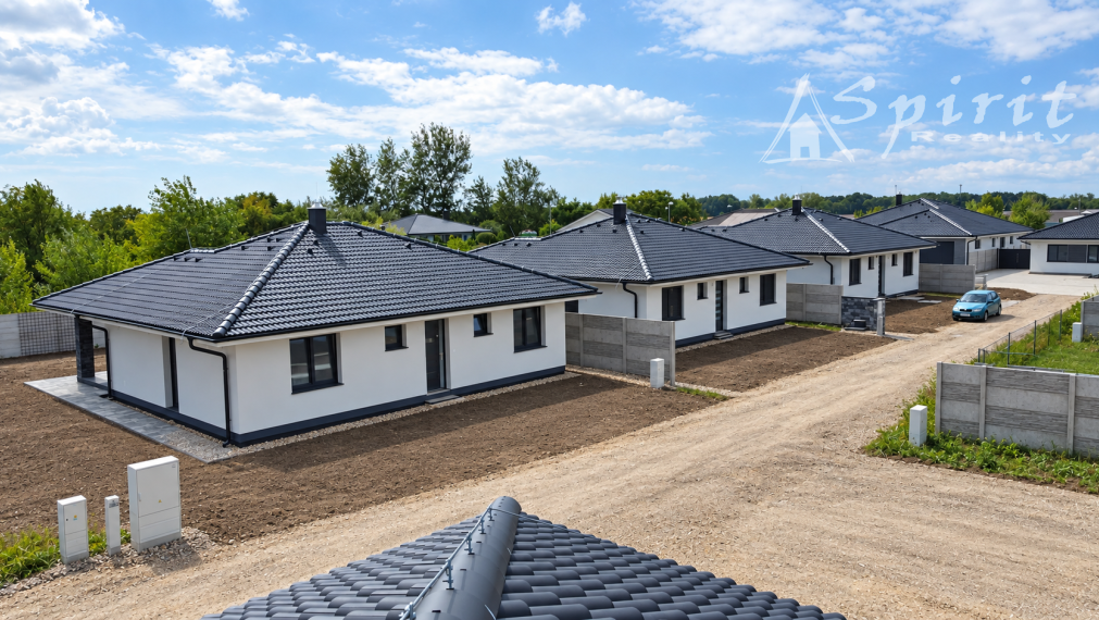 Nový 4-izbový rodinný dom - bungalov, v slepej uličke | Ekoosada, Veľké Úľany