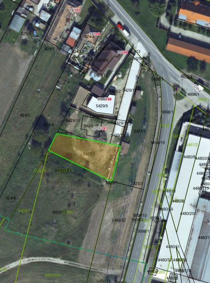 Stavebný pozemok 666 m² na Dlhej (Leninovej) ulici, Veľké Úľany – tichá lokalita na konci obce