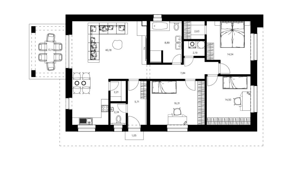 NA PREDAJ – Moderný 4-izbový rodinný dom v štádiu výstavby