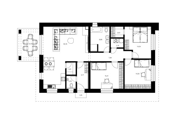 NA PREDAJ – Moderný 4-izbový rodinný dom v štádiu výstavby