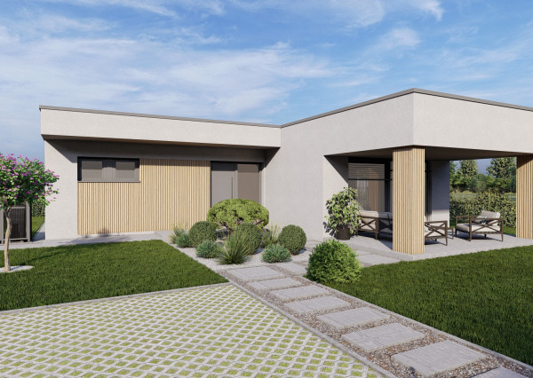 NOVOSTAVBA 3izb.RD v tichej uličke obce Veľké Úľany